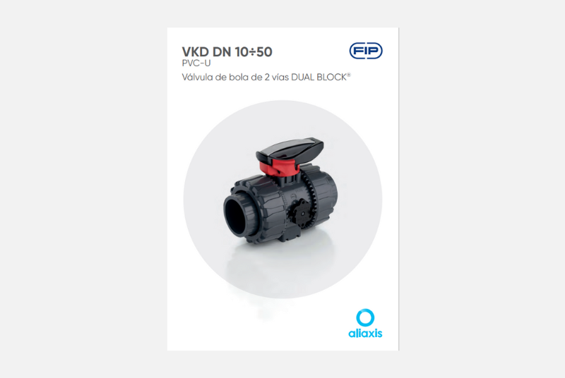 Catálogo Válvula de bola de 2 vías DUAL BLOCK® - VKD DN 10÷50 - PVC-U