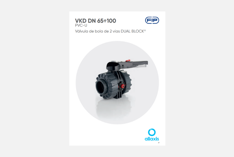 Catálogo Válvula de bola de 2 vías DUAL BLOCK® - VKD DN 65÷100 - PVC-U