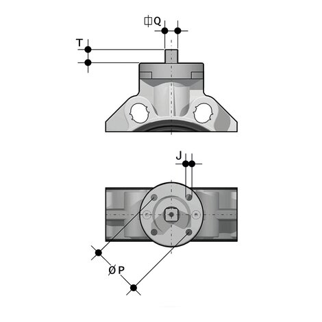 Actuator mounting flange