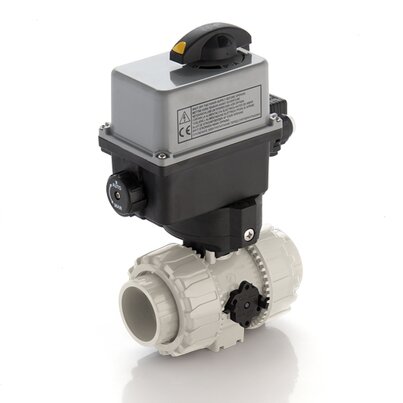 VKDDM/CE 24 V AC/DC - Válvula de bola de 2 vías DUAL BLOCK® DN 10:50 de accionamiento eléctrico