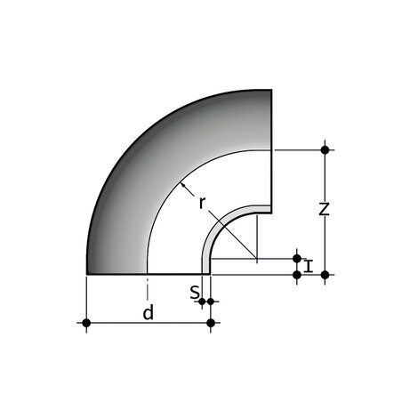 GBM/GKM PN10 SDR 11 - S 5 - Codo 90° extremos iguales