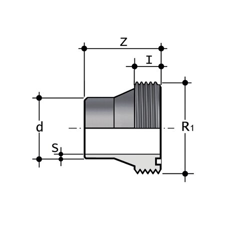 F/BBM-C PN10 SDR 11 - S5 - Espiga F/BBM-C PN10 SDR 11 - S5 - Espiga