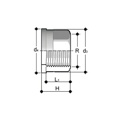 Q/BFX - Pieza loca de acero inoxidable A316L