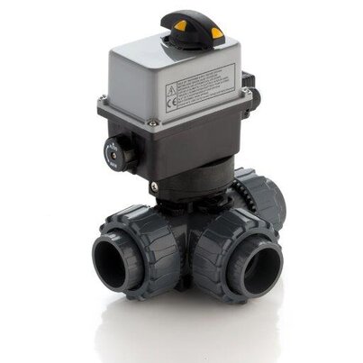 Dimensiones comunes - Válvula de bola de 3 vías DUAL BLOCK® de accionamiento eléctrico DN 10:50