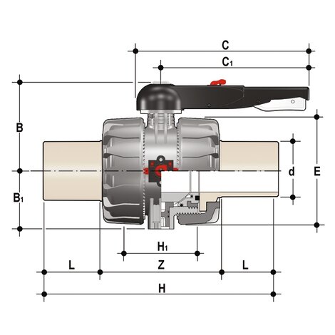 VKDBM - Válvula de bola de 2 vías DUAL BLOCK® DN 65:100