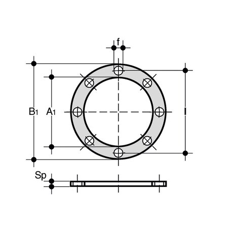 QHV/Y - Junta plana QHV/Y - Junta plana