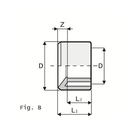 1V210 - Válvula de fondo esférico DN 10:100
