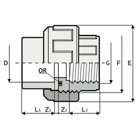 1V210 - Válvula de fondo esférico DN 10:100