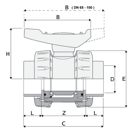 1V420 - Válvula de bola redonda
