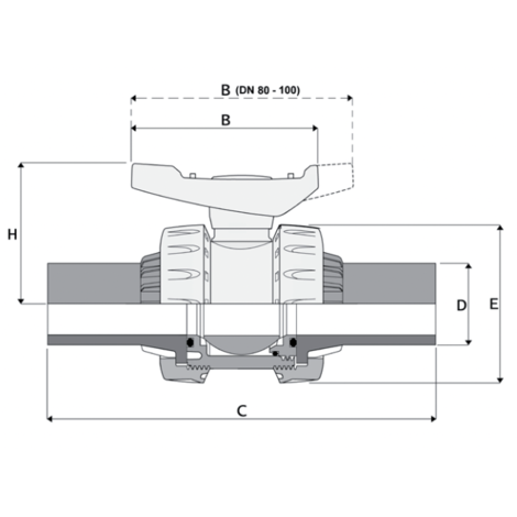 1V426 - Válvula de bola redonda