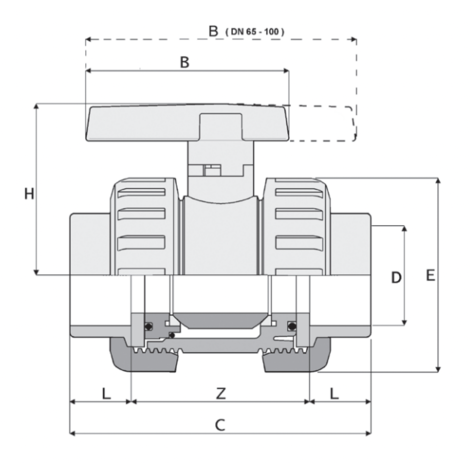 3V322 - Válvula de bola redonda