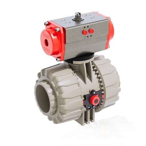 VKDIM/CP NO - DUAL BLOCK® Válvula de bola de 2 vías de accionamiento neumático DN 65:100