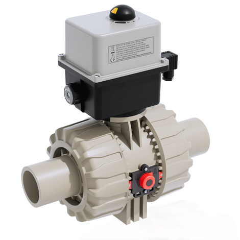 VKDBM/CE 90-240 V AC - DUAL BLOCK® Válvula de bola de 2 vías de accionamiento eléctrico DN 65:100