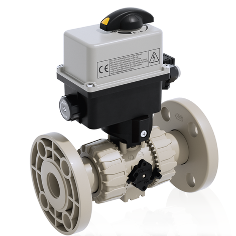 VKROAM/CE 90-240 V CA 4-20 mA - Válvula de bola de control eléctrico de 2 vías DUAL BLOCK® DN 10:50