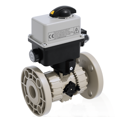 VKROM/CE 90-240 V AC 4-20 mA - Válvula de bola de accionamiento eléctrico de 2 vías DUAL BLOCK® DN 10:50
