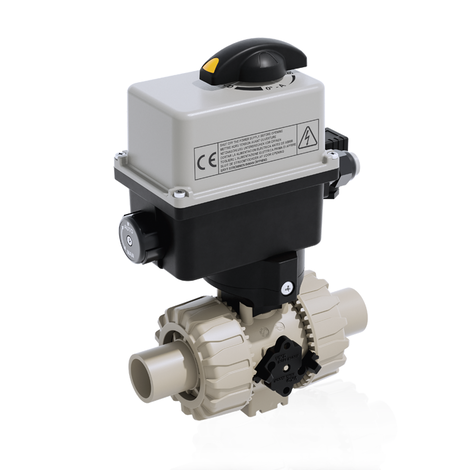 VKRBM/CE 90-240 V AC 4-20 mA - Válvula de bola de 2 vías DUAL BLOCK® DN 10:50 de accionamiento eléctrico
