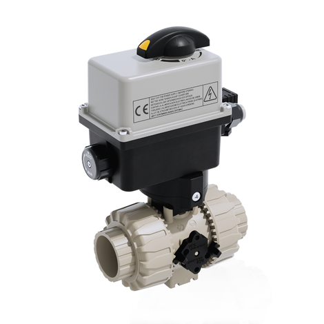 VKRIM/CE 24 V AC/DC 4-20 mA - Válvula de bola de accionamiento eléctrico de 2 vías DUAL BLOCK® DN 10:50