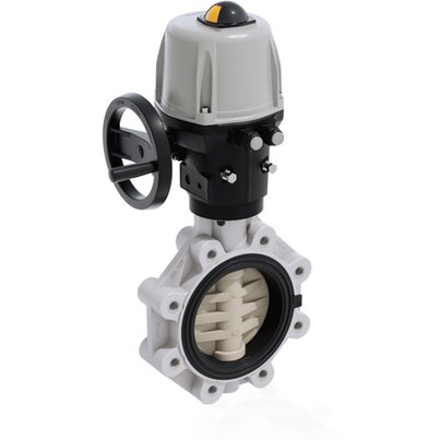 FKOM/CE 24V AC/DC LUG ISO-DIN - Válvula de mariposa de accionamiento eléctrico DN 125:200