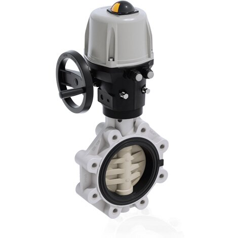 FKOM/CE 90-240V AC LUG ISO-DIN - Válvula de mariposa de accionamiento eléctrico DN 125:200