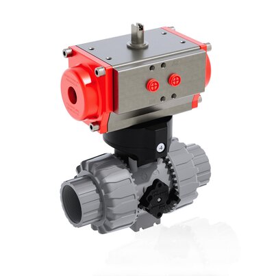 VKDNC/CP NO - DUAL BLOCK® Válvula de bola de 2 vías de accionamiento neumático DN 10:50