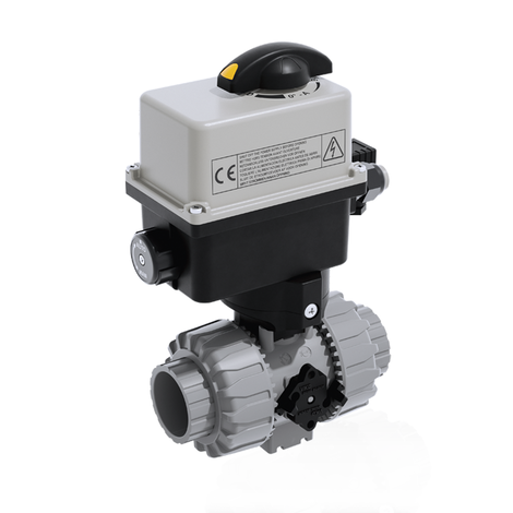 VKDIC/CE 90-240 V AC - DUAL BLOCK® Válvula de bola de 2 vías de accionamiento eléctrico DN 10:50