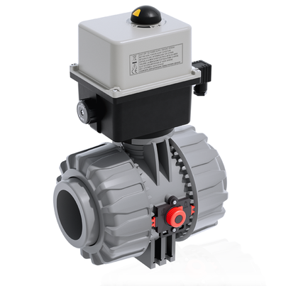 VKDAC/CE 90-240 V AC - DUAL BLOCK® Válvula de bola de 2 vías de accionamiento eléctrico DN 65:100