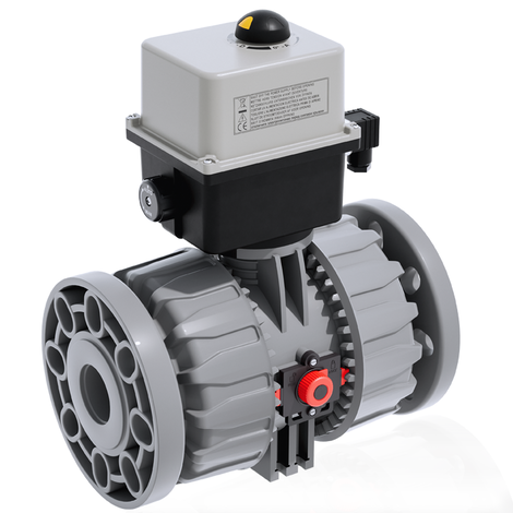 VKDOC/CE - VKDOAC/CE 90-240 V AC - Válvula de bola de 2 vías DUAL BLOCK® DN 65:100 con accionamiento eléctrico