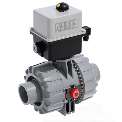 VKDDC/CE 90-240 V AC - DUAL BLOCK® Válvula de bola de 2 vías de accionamiento eléctrico DN 65:100