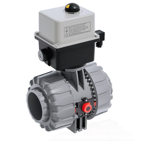 VKDIC/CE 24 V AC/DC - DUAL BLOCK® Válvula de bola de 2 vías de accionamiento eléctrico DN 65:100