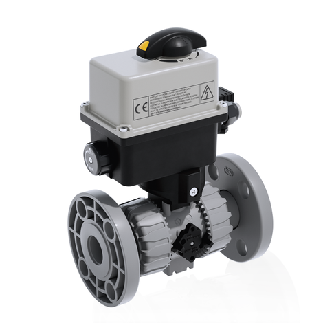 VKDOC/CE 90-240 V AC - Válvula de bola de 2 vías DUAL BLOCK® DN 10:50 de accionamiento eléctrico