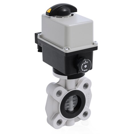 FKOC/CE 24V AC/DC LUG ISO-DIN - Válvula de mariposa de accionamiento eléctrico DN 65:100