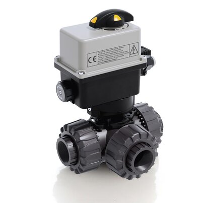 TKDFV/CE 90-240 V AC - DUAL BLOCK® Válvula de bola de 3 vías de accionamiento eléctrico DN 10:50