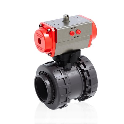 VXEFV/CP NO - Válvula de bola de 2 vías Easyfit DN 65:100 de accionamiento neumático