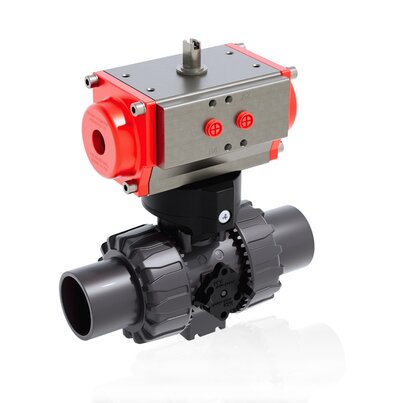 VKDJV/CP NO - DUAL BLOCK® Válvula de bola de 2 vías de accionamiento neumático DN 10:50