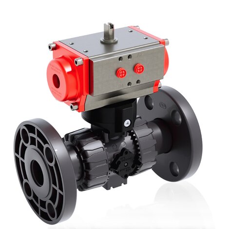 VKDOAV/CP NO - Válvula de bola de accionamiento neumático DUAL BLOCK® DN 10:50