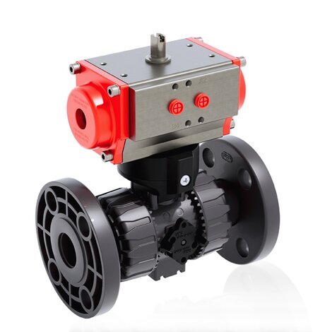 VKDOV/CP NO - VÁLVULA DE BOLA DE 2 VÍAS DUAL BLOCK® DE ACCIONAMIENTO NEUMÁTICO DN 10:50
