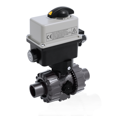 VKRDV/CE 90-240 V AC 4-20 mA - Válvula de bola de accionamiento eléctrico de 2 vías DUAL BLOCK® DN 10:50