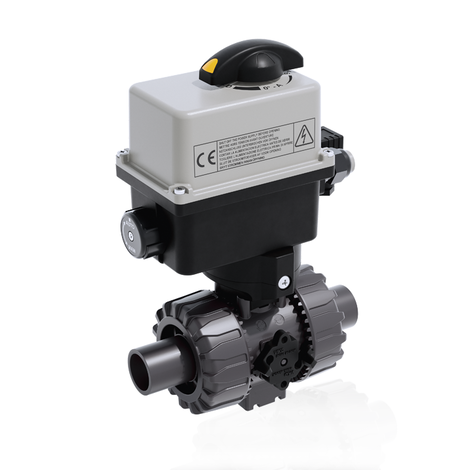 VKDDV/CE 90-240 V AC - DUAL BLOCK® Válvula de bola de 2 vías de accionamiento eléctrico DN 10:50
