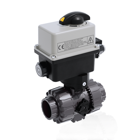 VKDIV/CE 90-240 V AC - DUAL BLOCK® Válvula de bola de 2 vías de accionamiento eléctrico DN 10:50