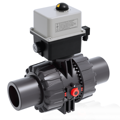 VKDJV/CE 24 V AC/DC - DUAL BLOCK® Válvula de bola de 2 vías de accionamiento eléctrico DN 65:100