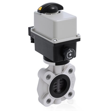 FKOV/CE 24V AC/DC LUG ISO-DIN - Válvula de mariposa de accionamiento eléctrico DN 65:100