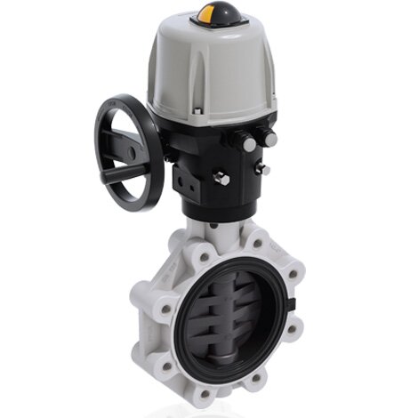 FKOV/CE 90-240V AC LUG ISO-DIN - Válvula de mariposa de accionamiento eléctrico DN 125:200