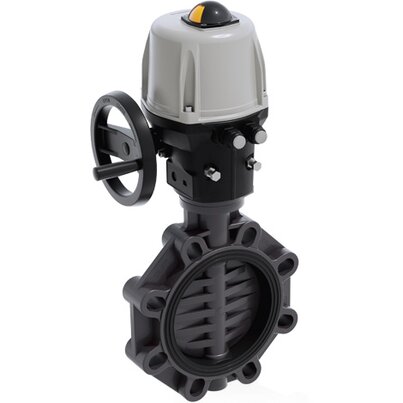 FEOV/CE 24V AC/DC - Válvula de mariposa de accionamiento eléctrico DN 200