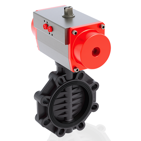 FEOV/CP DA - Válvula de mariposa de accionamiento neumático DN 200