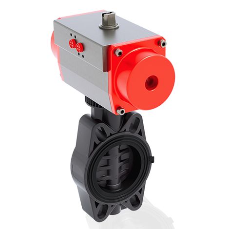 FEOV/CP NC - Válvula de mariposa de accionamiento neumático DN 80:150