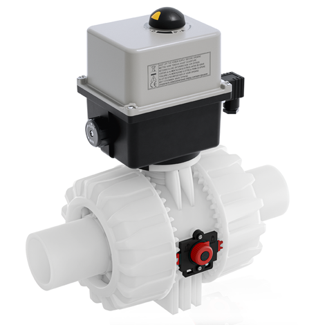 VKDBF/CE 24 V AC/DC - DUAL BLOCK® Válvula de bola de 2 vías de accionamiento eléctrico DN 65:100
