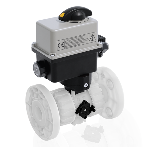 VKDOF/CE 90-240 V AC - DUAL BLOCK® Válvula de bola de 2 vías de accionamiento eléctrico DN 10:50