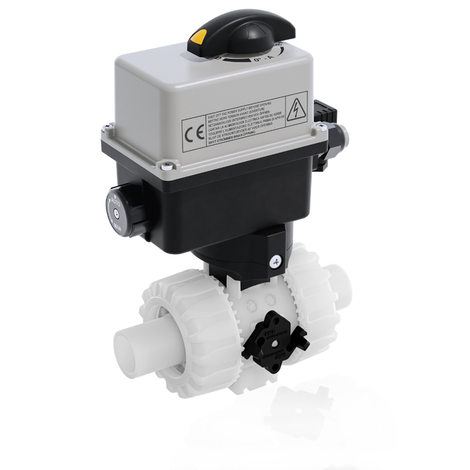 VKDDF/CE 90-240 V AC - DUAL BLOCK® Válvula de bola de 2 vías de accionamiento eléctrico DN 10:50