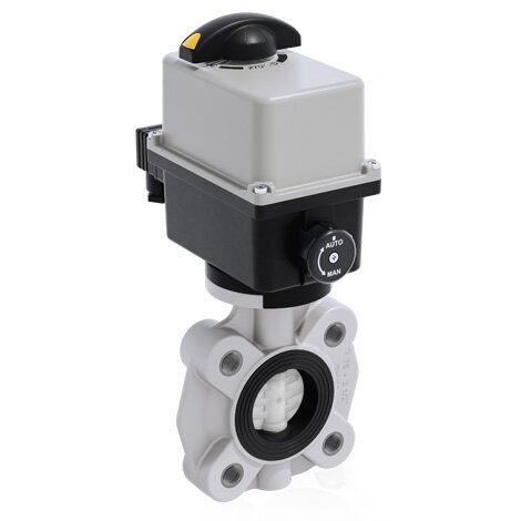 FKOF/CE 24V AC/DC LUG ISO-DIN - Válvula de mariposa de accionamiento eléctrico DN 65:100