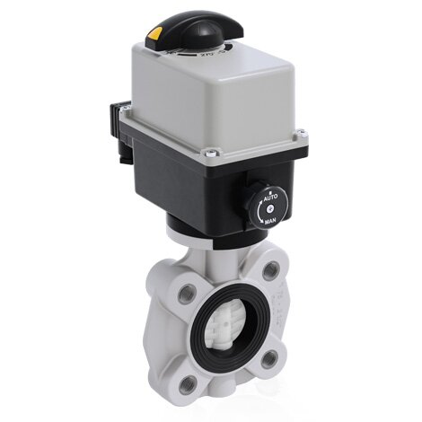 FKOF/CE 90-240V AC LUG ISO-DIN - Válvula de mariposa de accionamiento eléctrico DN 65:100